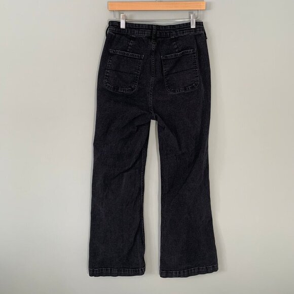 Old Navy extra high rise flare trouser secret smooth pockets denim jeans pants - Picture 4 of 10